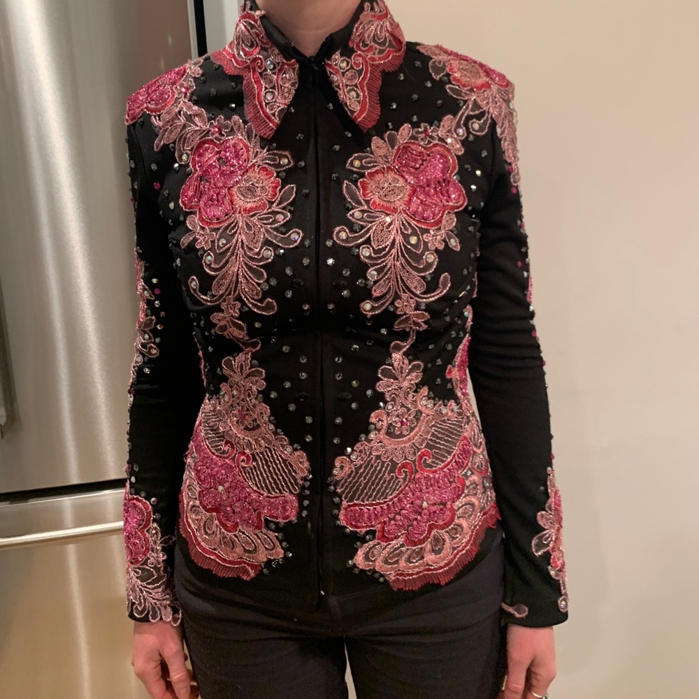 Custom western showmanship or rail jacket